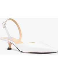 MICHAEL Michael Kors - Mk Luna Leather Slingback Kitten Pump - Lyst