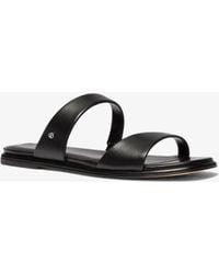 MICHAEL Michael Kors - Mk Jaida Leather Sandal - Lyst