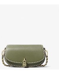 Michael Kors - Mk Mila Small Hand-Stitched Leather Shoulder Bag - Lyst