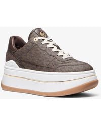 MICHAEL Michael Kors - Mk Basket Hayes À Semelle Compensée Et À Logo Signature - Lyst
