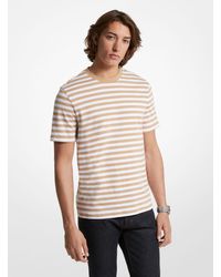 Michael Kors - T-shirt in cotone Pima a righe - Lyst
