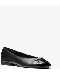 MICHAEL Michael Kors - Mk Rebecca Flex Leather Ballet Flat - Lyst