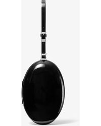 Michael Kors Gramercy Patent Leather Minaudière - Black