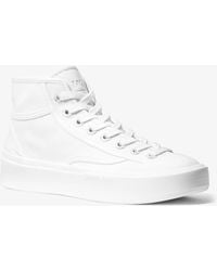 MICHAEL Michael Kors - Mk Jude Canvas High-Top Trainers - Lyst
