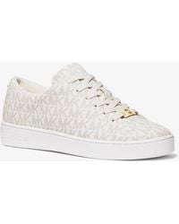 MICHAEL Michael Kors - Mk Keaton Signature Logo Trainers - Lyst