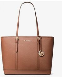 Michael Kors - Jet Set Travel Large Saffiano Leather Tote Bag - Lyst