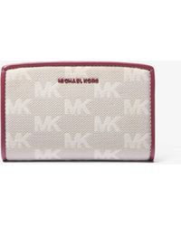 MICHAEL Michael Kors - Mk Portafoglio Bryant Medio Con Logo Jacquard - Lyst