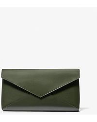 Michael Kors - Jeanne Medium Leather Envelope Clutch - Lyst