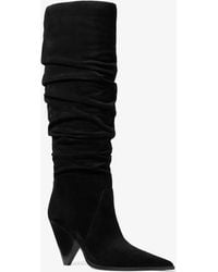 MICHAEL Michael Kors - Mk Jayla Suede Slouchy Boot - Lyst