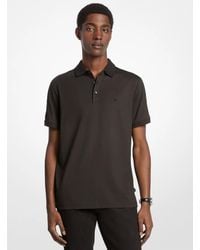 Michael Kors - Mk Logo Cotton Polo Shirt - Lyst