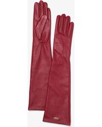 MICHAEL Michael Kors - Mk Leather Opera Gloves - Lyst