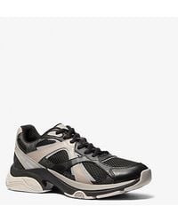 Michael Kors - Mk Leo Mixed-Media Trainer - Lyst