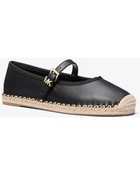 Michael Kors - Lynn Leather Ballet Espadrille - Lyst
