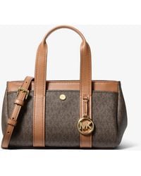 MICHAEL Michael Kors - Mk Foster Extra-Small Signature Logo Satchel - Lyst