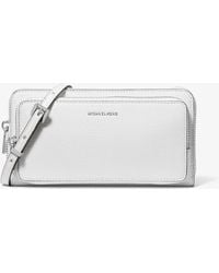 MICHAEL Michael Kors - Mk Jet Set Large Pebbled Leather Crossbody Bag - Lyst
