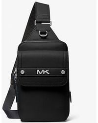Michael Kors - Varick Medium Leather Sling Pack - Lyst