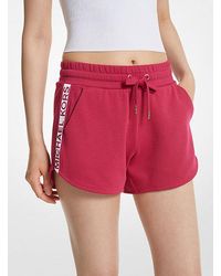 Michael Kors - Logo Tape Cotton Blend Track Shorts - Lyst