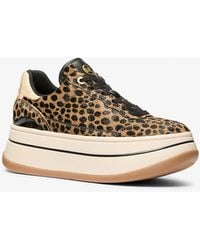MICHAEL Michael Kors Hayes Leopard Print Calf Hair Platform