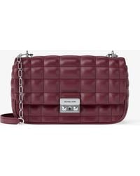 MICHAEL Michael Kors - Tribeca Large Quilted Leather Shoulder Bag - Lyst