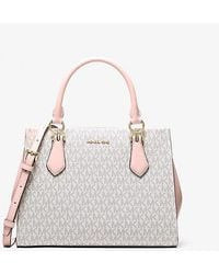 Michael Kors - Marilyn Medium Signature Logo Convertible Satchel - Lyst