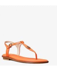 Michael Kors - Mallory T-Strap Sandal - Lyst