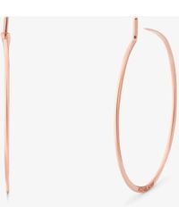 Michael Kors - Precious Metal-plated Sterling Silver Whisper Hoop Earrings - Lyst