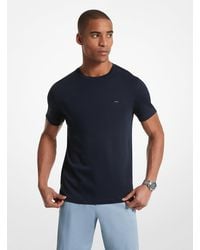 Michael Kors - T-Shirt A Girocollo In Cotone - Lyst