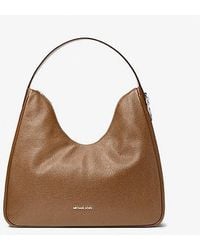 Michael Kors - Nayla Medium Pebbled Leather Hobo Shoulder Bag - Lyst