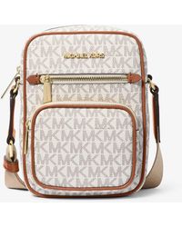 Michael Kors Outlet - Mk Borsa A Tracolla Jet Set Media Con Logo - Lyst