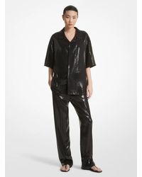 Michael Kors - Carolyn Sequin Straight Leg Trousers - Lyst