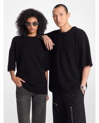 MICHAEL Michael Kors - Mk Pull À Manches Courtes En Mélange De Laine Et Cachemire - Lyst