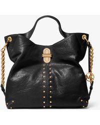 michael michael kors downtown astor large pebbled leather shoulder bag