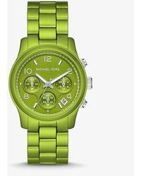 Michael Kors - Limited-edition Runway Green-tone Watch - Lyst