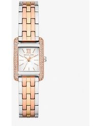 Michael Kors - Mini Monroe Pavé Tri-Tone Watch - Lyst