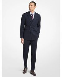 Michael Kors - Mk Striped Double-Breasted Blazer - Lyst