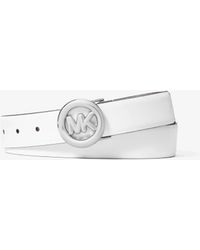 MICHAEL Michael Kors - Mk Logo Leather Belt - Lyst