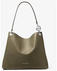 Michael Kors - Christina Large Pebbled Leather Shoulder Bag - Lyst