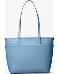 MICHAEL Michael Kors - Mk Marlowe Medium Pebbled Leather Pocket Tote Bag - Lyst