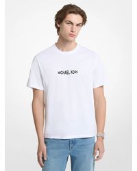 Michael Kors - Mk Graphic Logo Cotton Jersey T-Shirt - Lyst