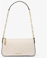 Michael Kors - Mk Empire Medium Signature Logo Chain-Link Pochette - Lyst
