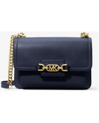 MICHAEL Michael Kors - Mk Heather Large Leather Shoulder Bag - Lyst