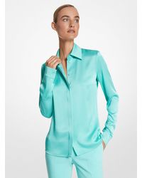 Michael Kors - Mk Hansen Charmeuse Shirt - Lyst