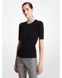 Michael Kors - Cashmere Three-Quarter Sleeve Sweater - Lyst