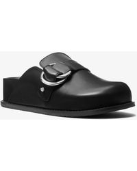 MICHAEL Michael Kors - Mk Jaden Leather Clog - Lyst