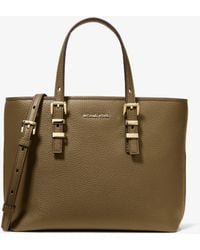 MICHAEL Michael Kors - Mk Quinn Small Pebbled Leather Convertible Crossbody Bag - Lyst