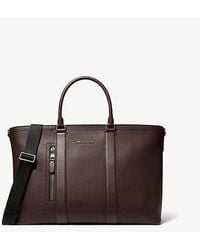 Michael Kors - Mk Hudson Pebbled Leather Tote Bag - Lyst