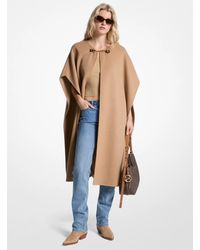MICHAEL Michael Kors - Double Face Wool Blend Cape - Lyst