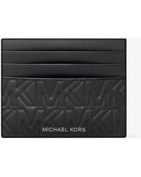 Michael Kors - Mk Hudson Quilted Logo Card Case - Lyst