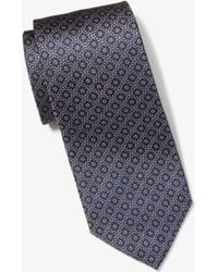 Michael Kors - Mk Floral Print Silk Tie - Lyst