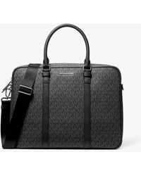 Michael Kors - Mk Hudson Medium Signature Logo Briefcase - Lyst